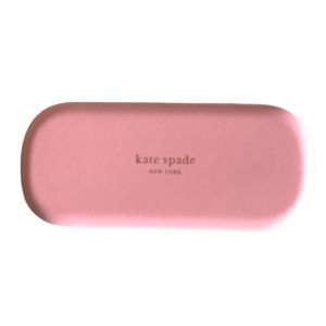 NEW KATE SPADE READING EYEGLASSES SUNGLASSES CLAM SHELL CASE PINK GREEN